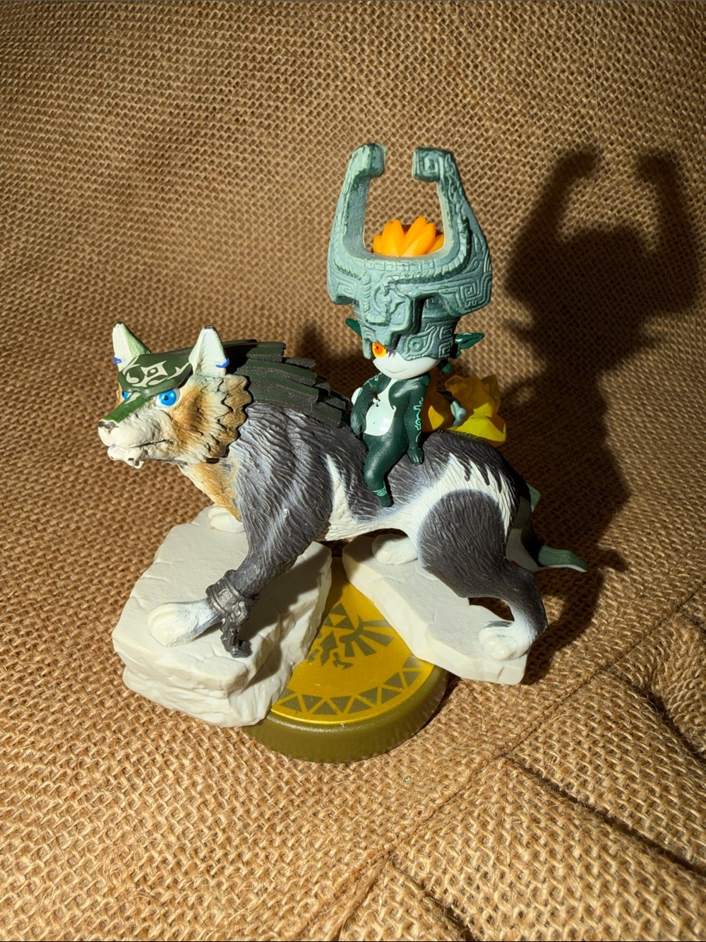 Nintendo Amiibo - Wolf Link Midna - Legend of Zelda Twilight Princess loose GUC